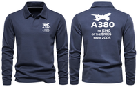 Thumbnail for AIRBUS A380 THE KING LONG SLEEVE  POLO