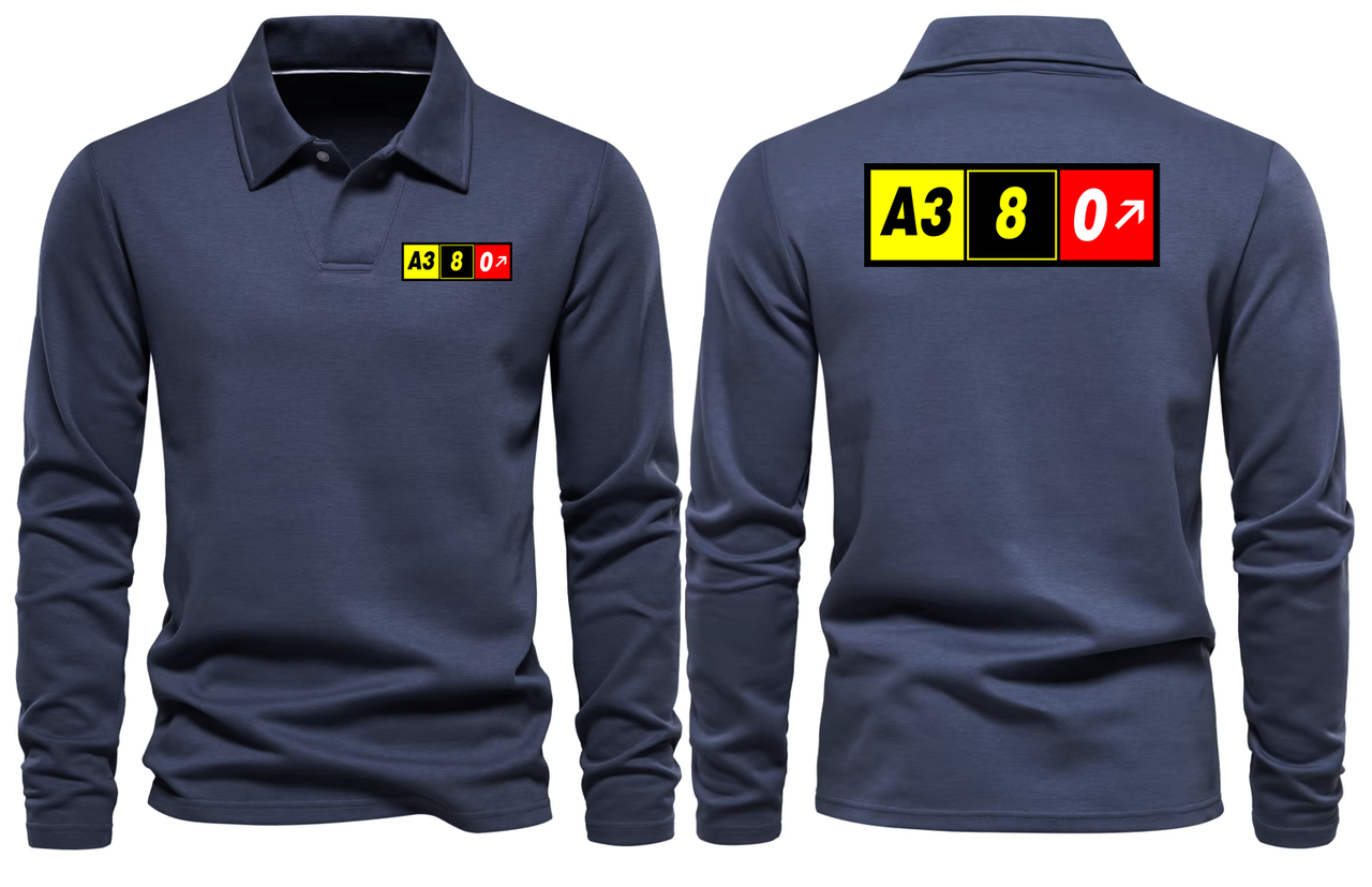 AIRBUS A380 LONG SLEEVE  POLO
