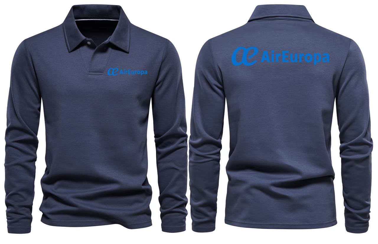 AIR EUROPA  LONG SLEEVE  POLO
