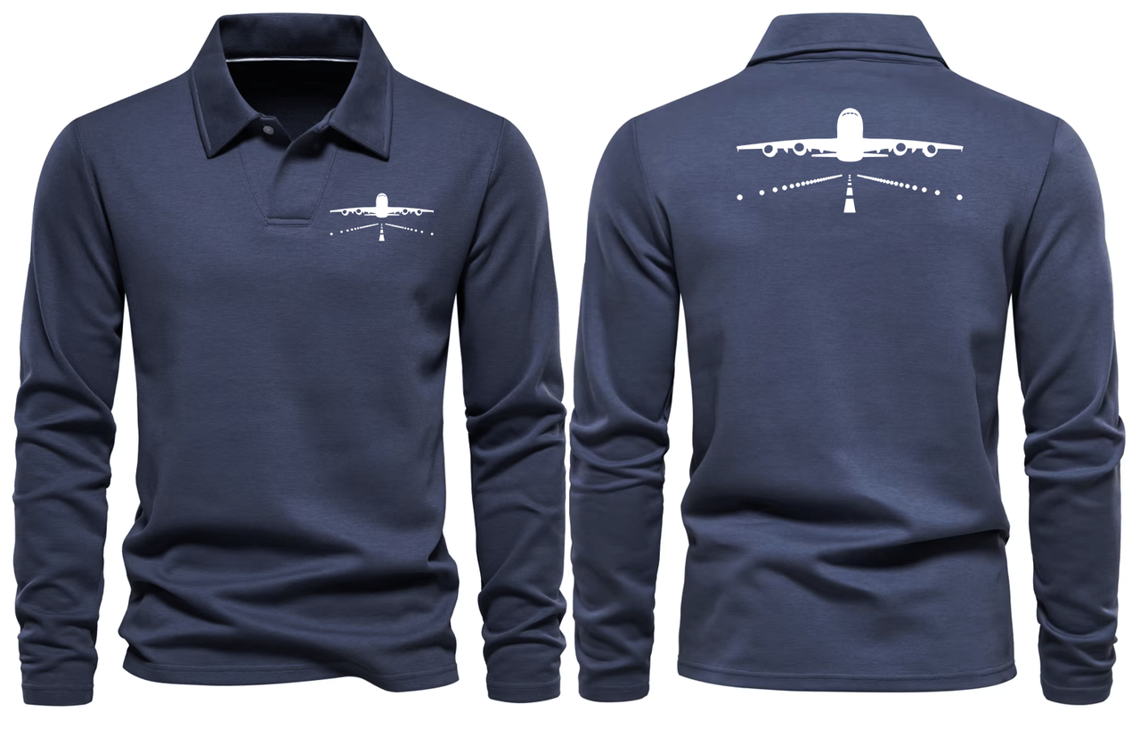AIRBUS A380 LONG SLEEVE  POLO