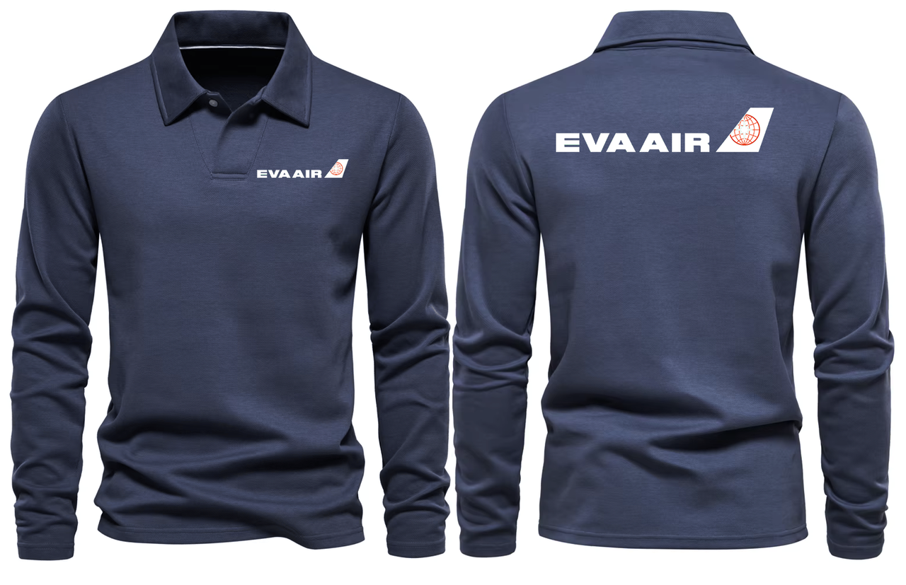 EVAAIR  LONG SLEEVE  POLO
