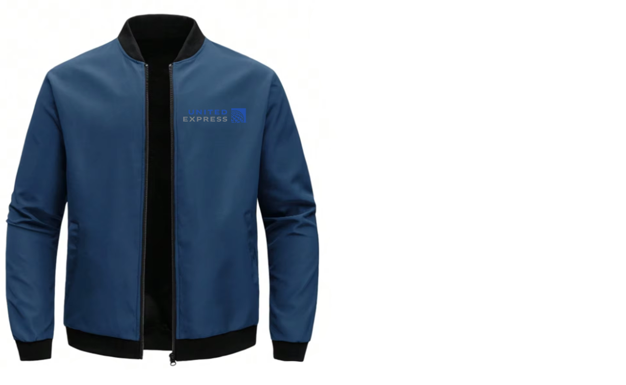 UNITED EXPRESS  LOOSE SOLID COLOR JACKET