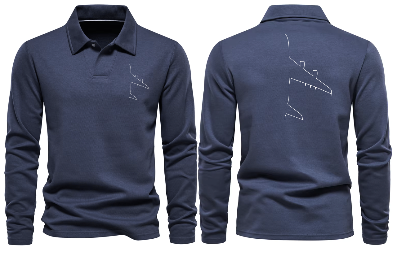 AIRBUS A380 LONG SLEEVE  POLO