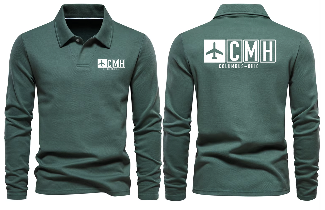 CMH AIRPORT LONG SLEEVE POLO