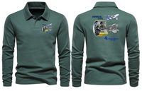 Thumbnail for AIRBUS 380 ENGINE GP700LONG SLEEVE  POLO