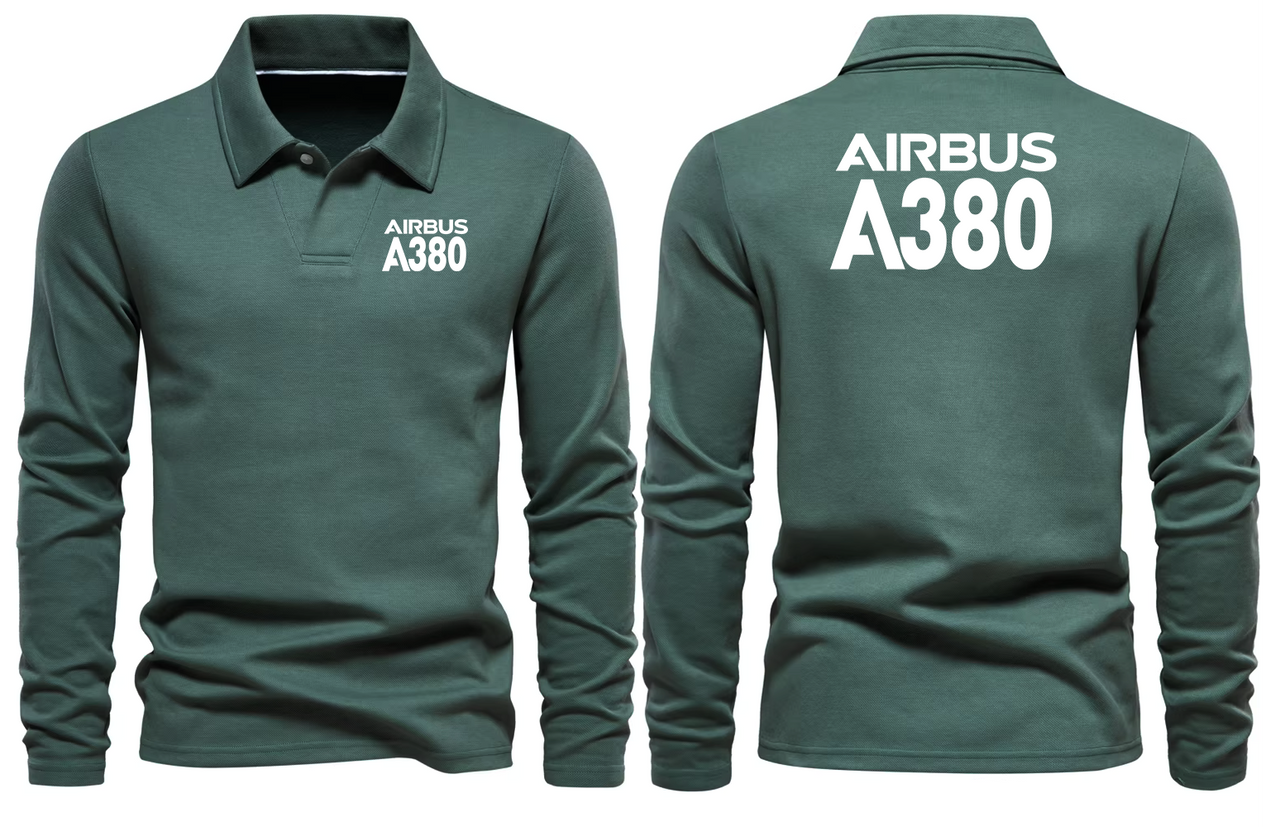 AIRBUS A380 LONG SLEEVE  POLO