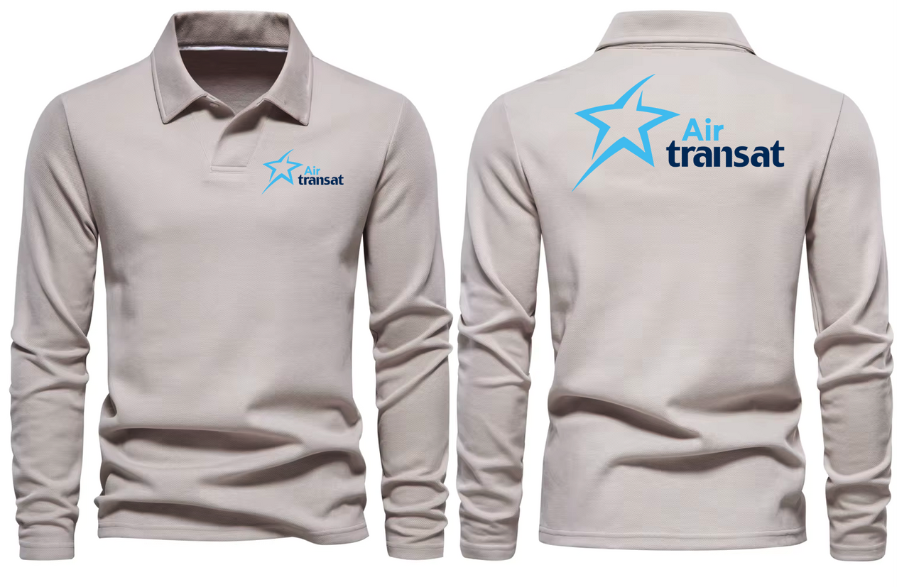 AIR TRANSAT LONG SLEEVE  POLO 01