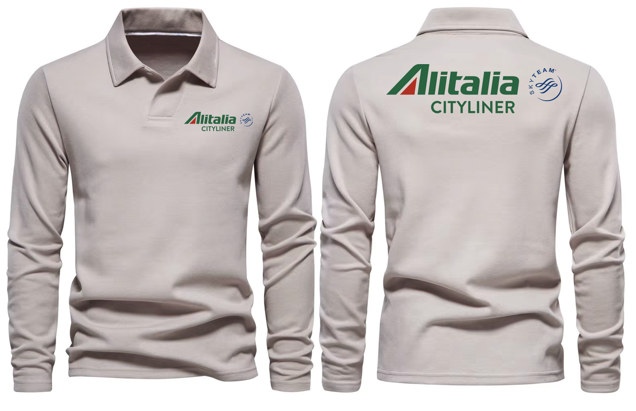 ALITALIA LONG SLEEVE  POLO