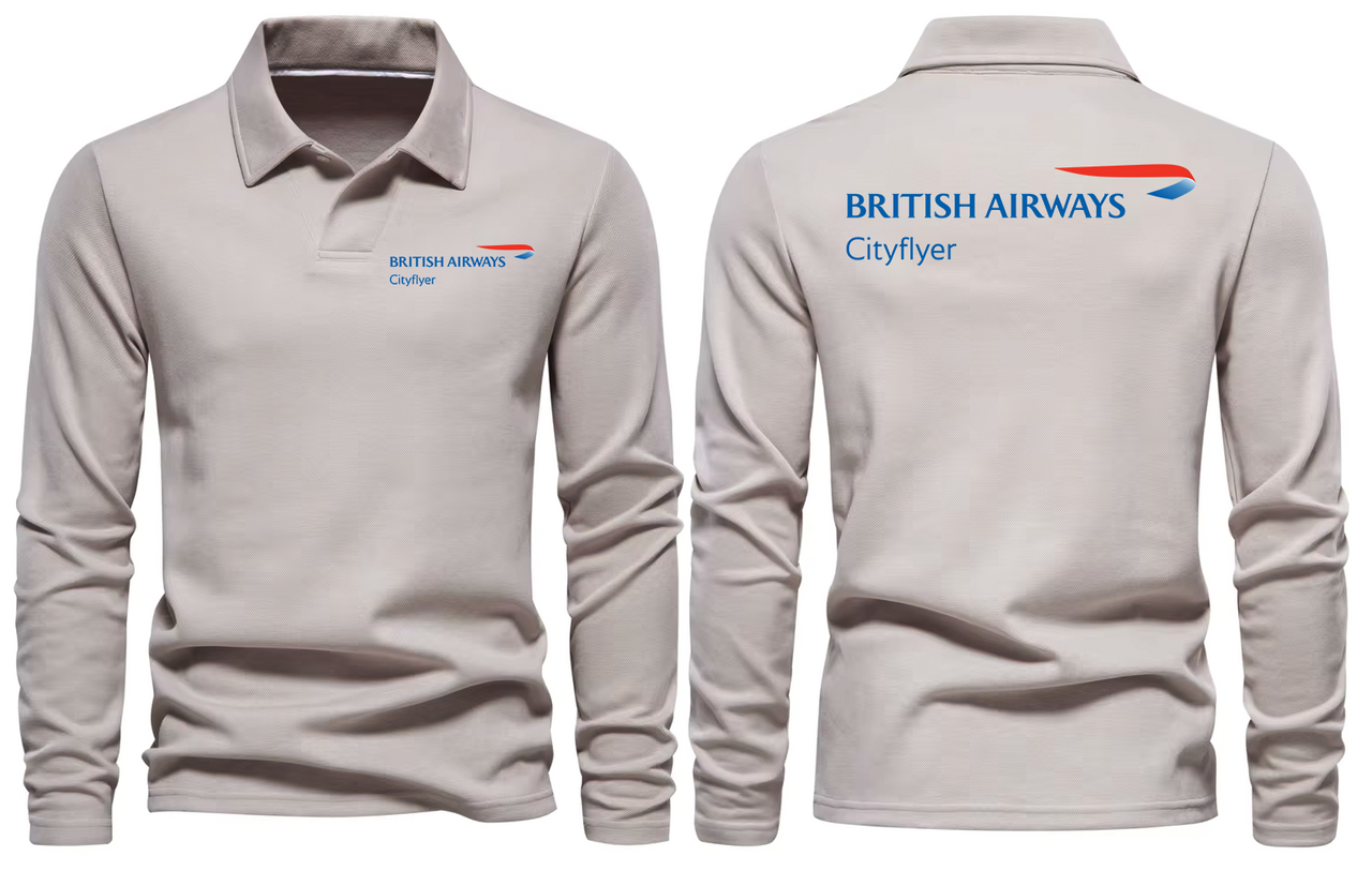 BRITISH AIRWAYS CITYFLYER LONG SLEEVE  POLO