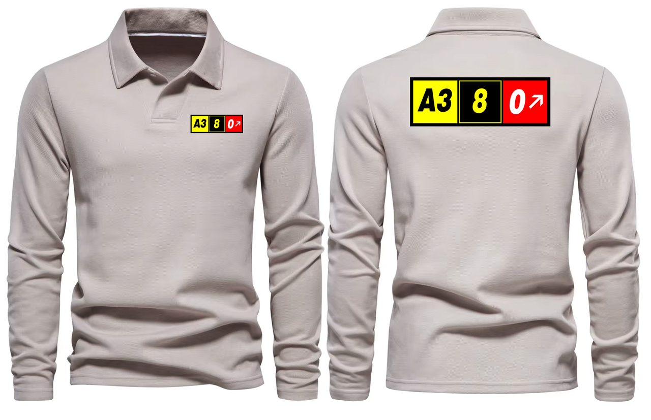 AIRBUS A380 LONG SLEEVE  POLO
