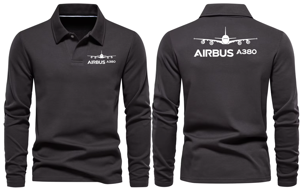 AIRBUS A380 LONG SLEEVE  POLO