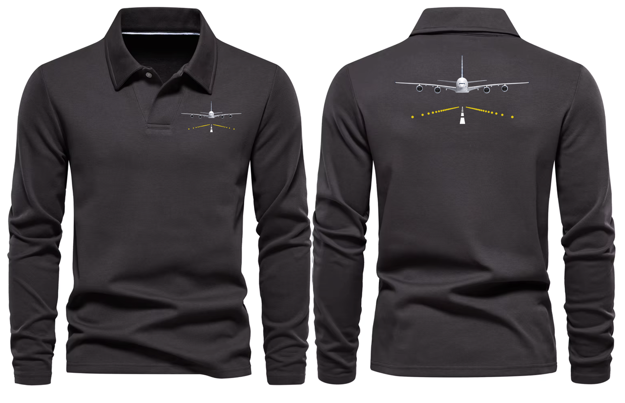 AIRBUS A380 LONG SLEEVE  POLO