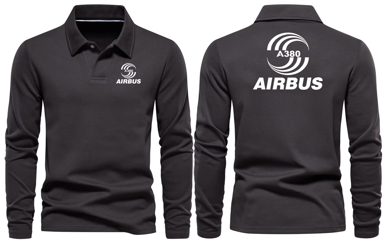 AIRBUS A380 LONG SLEEVE  POLO