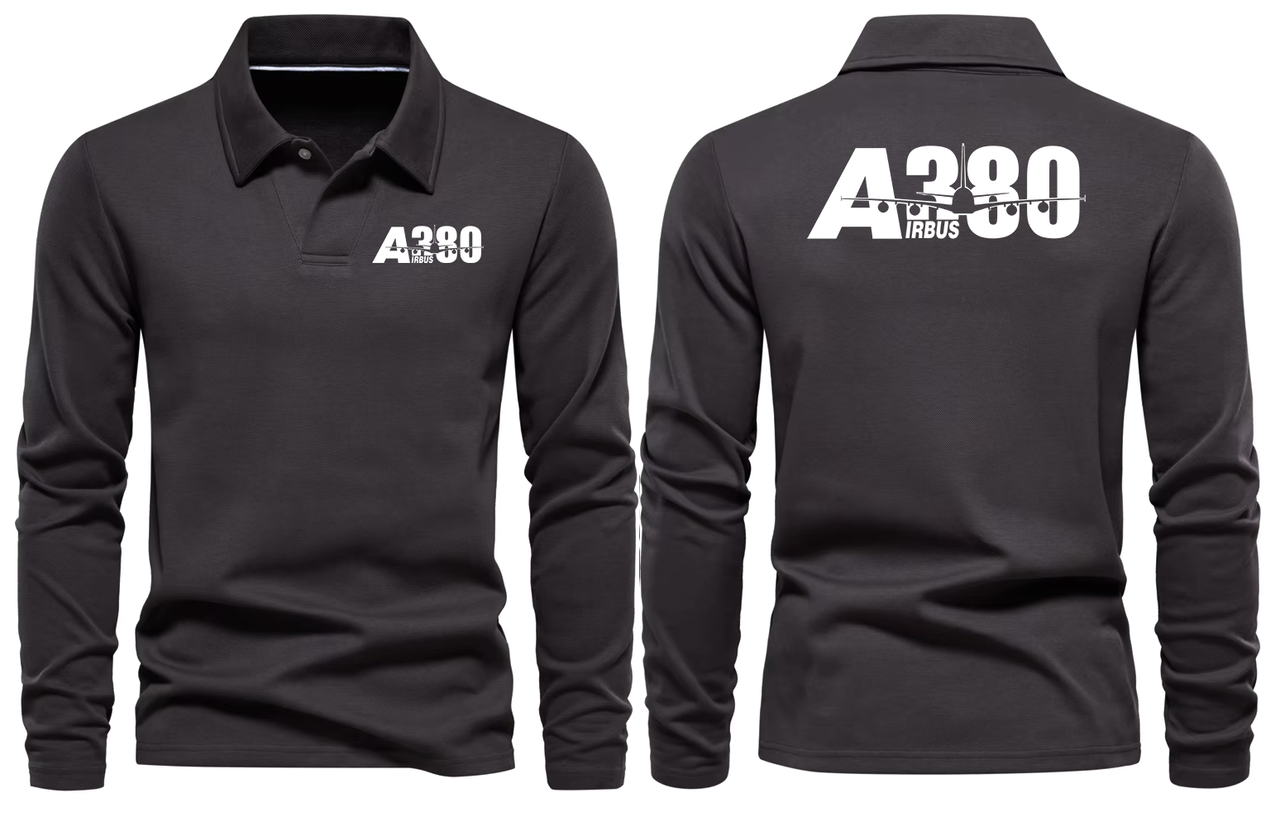 AIRBUS A380 LONG SLEEVE  POLO