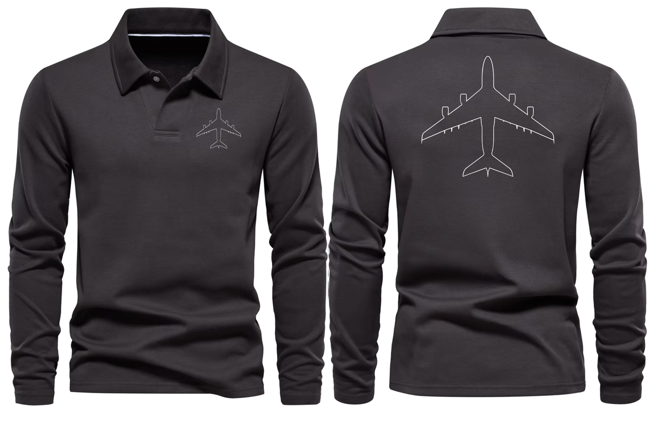 AIRBUS A380 LONG SLEEVE  POLO