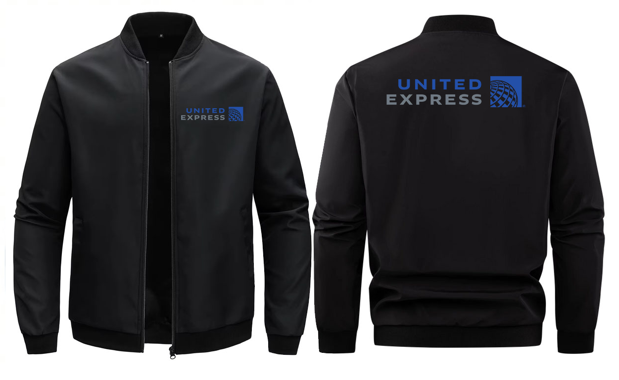 UNITED EXPRESS  LOOSE SOLID COLOR JACKET