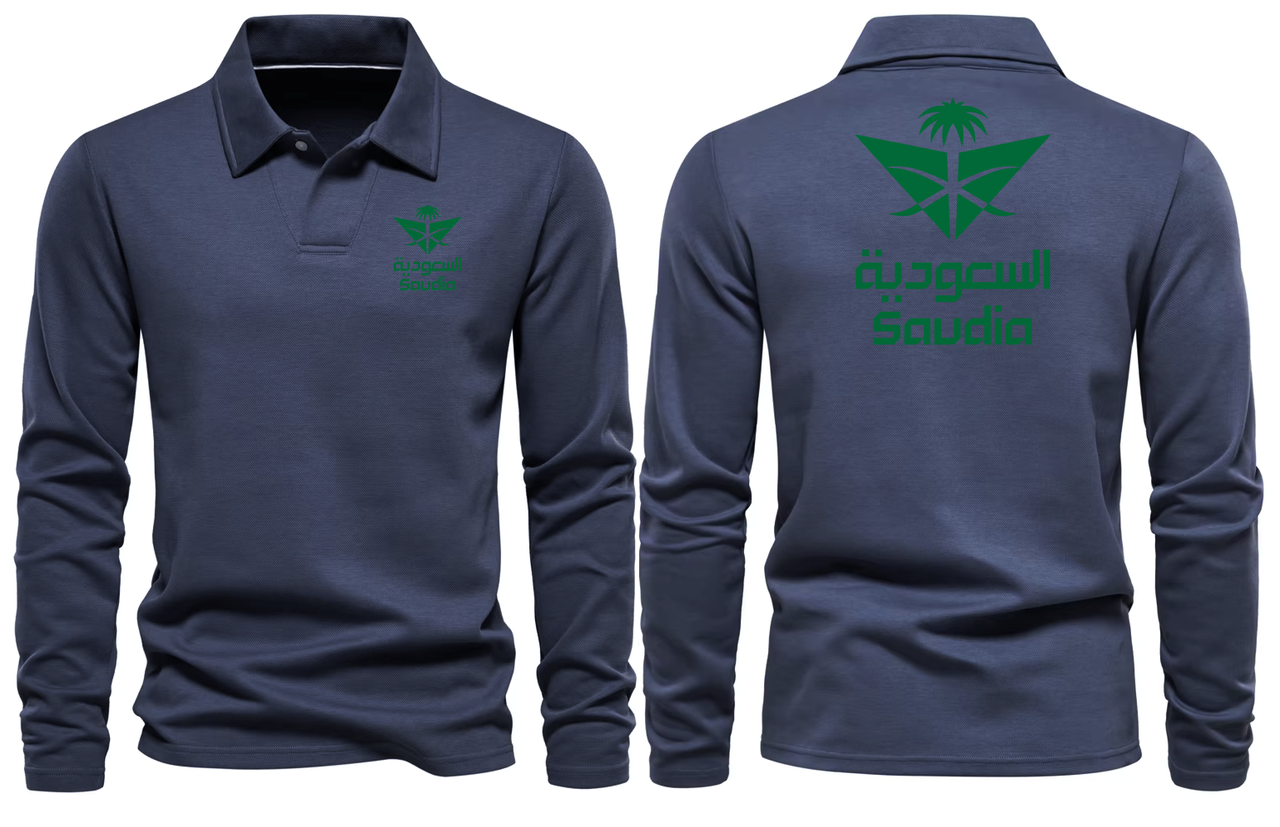 SAUDIA LONG SLEEVE  POLO