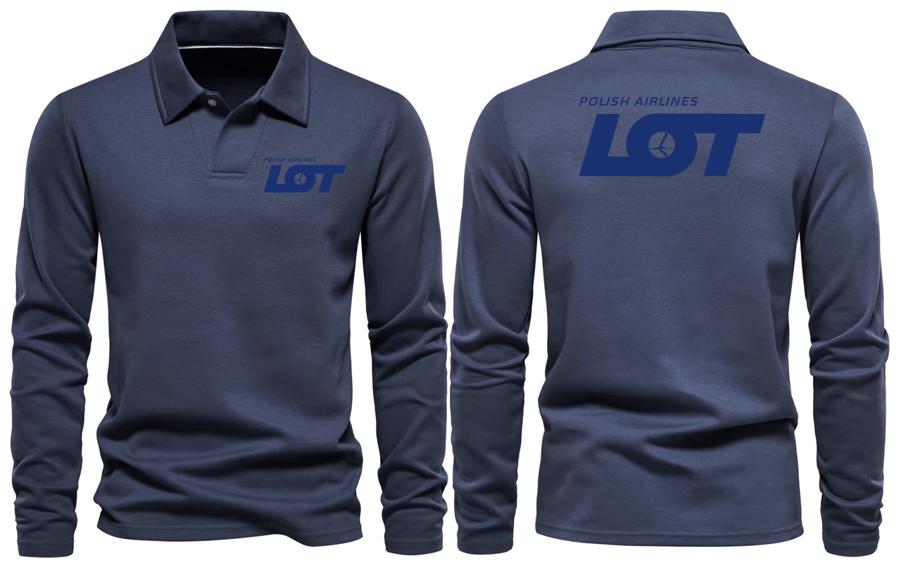 POLISH AIRLINES LONG SLEEVE  POLO