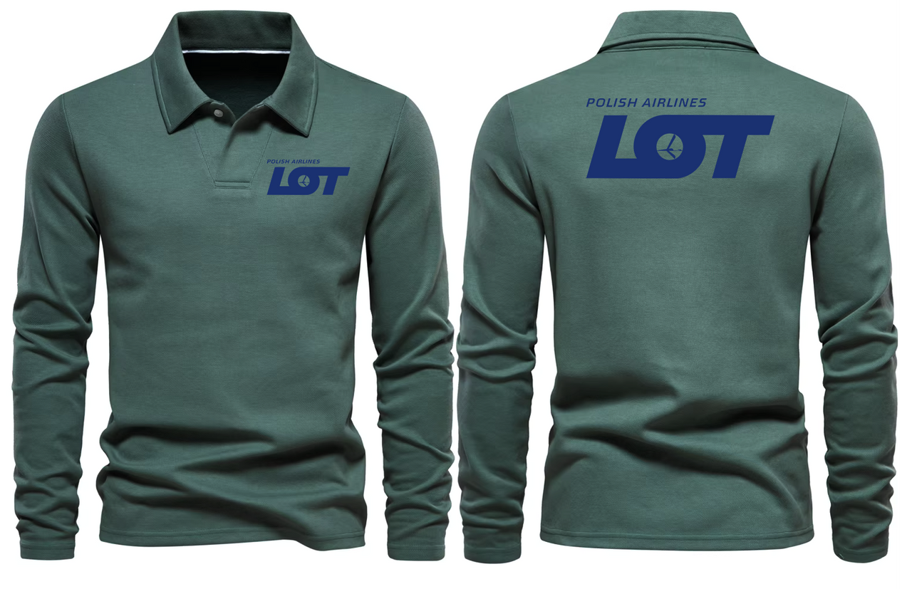 POLISH AIRLINES LONG SLEEVE  POLO