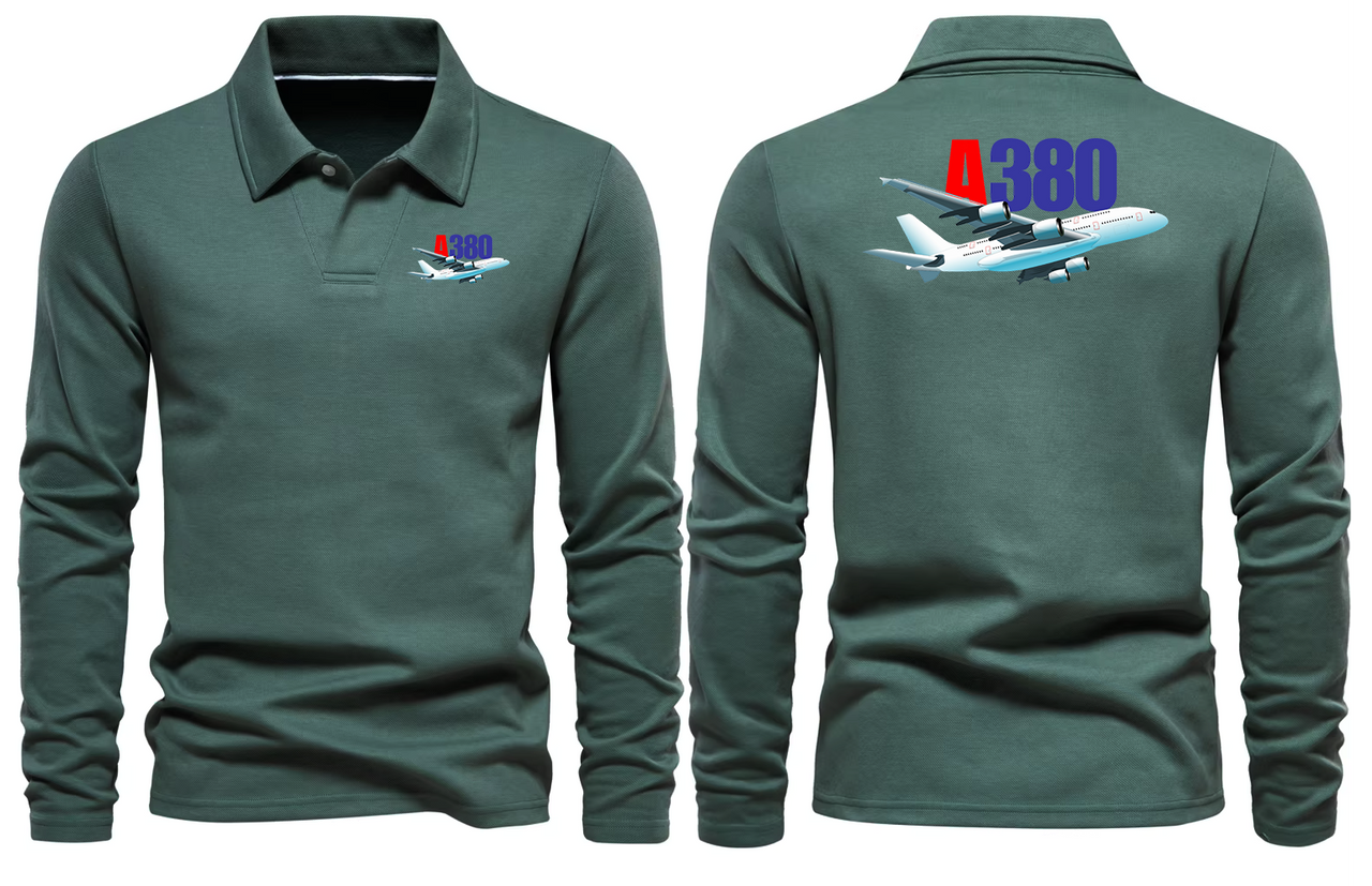 AIRBUS A380 LONG SLEEVE  POLO