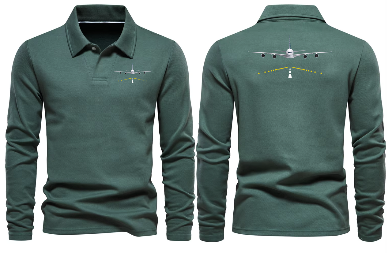 AIRBUS A380 LONG SLEEVE  POLO