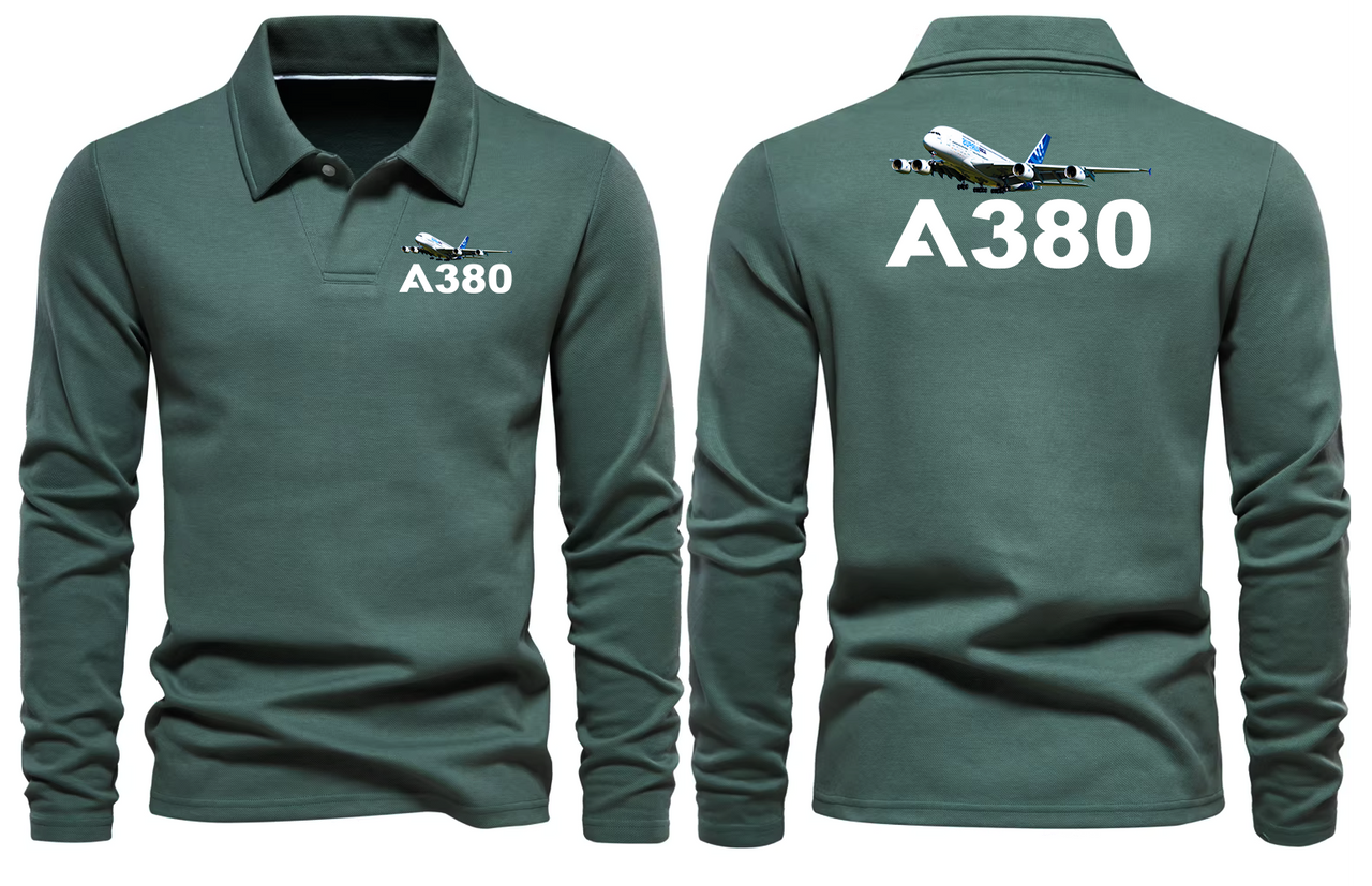 AIRBUS A380 LONG SLEEVE  POLO