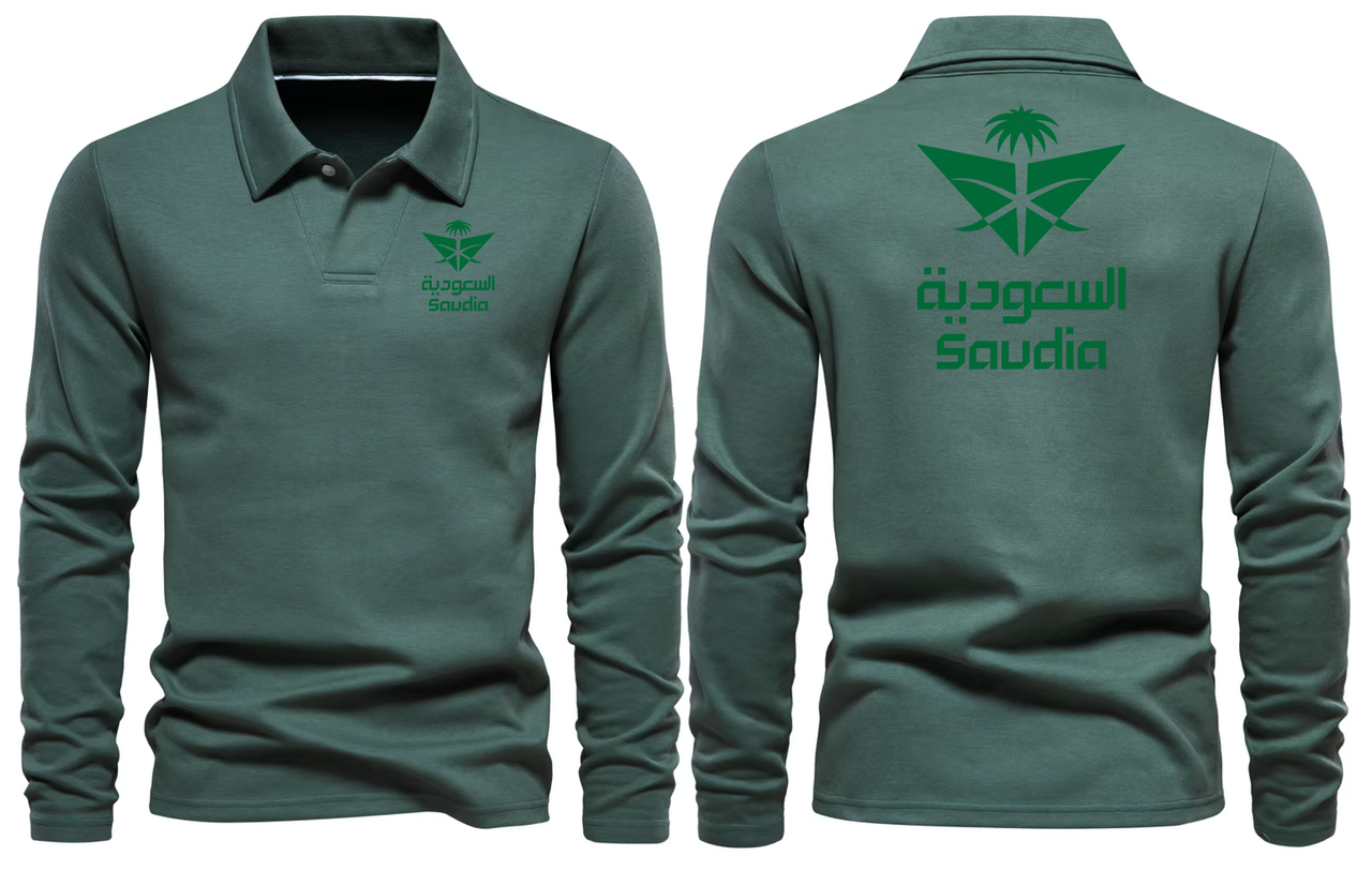 SAUDIA LONG SLEEVE  POLO