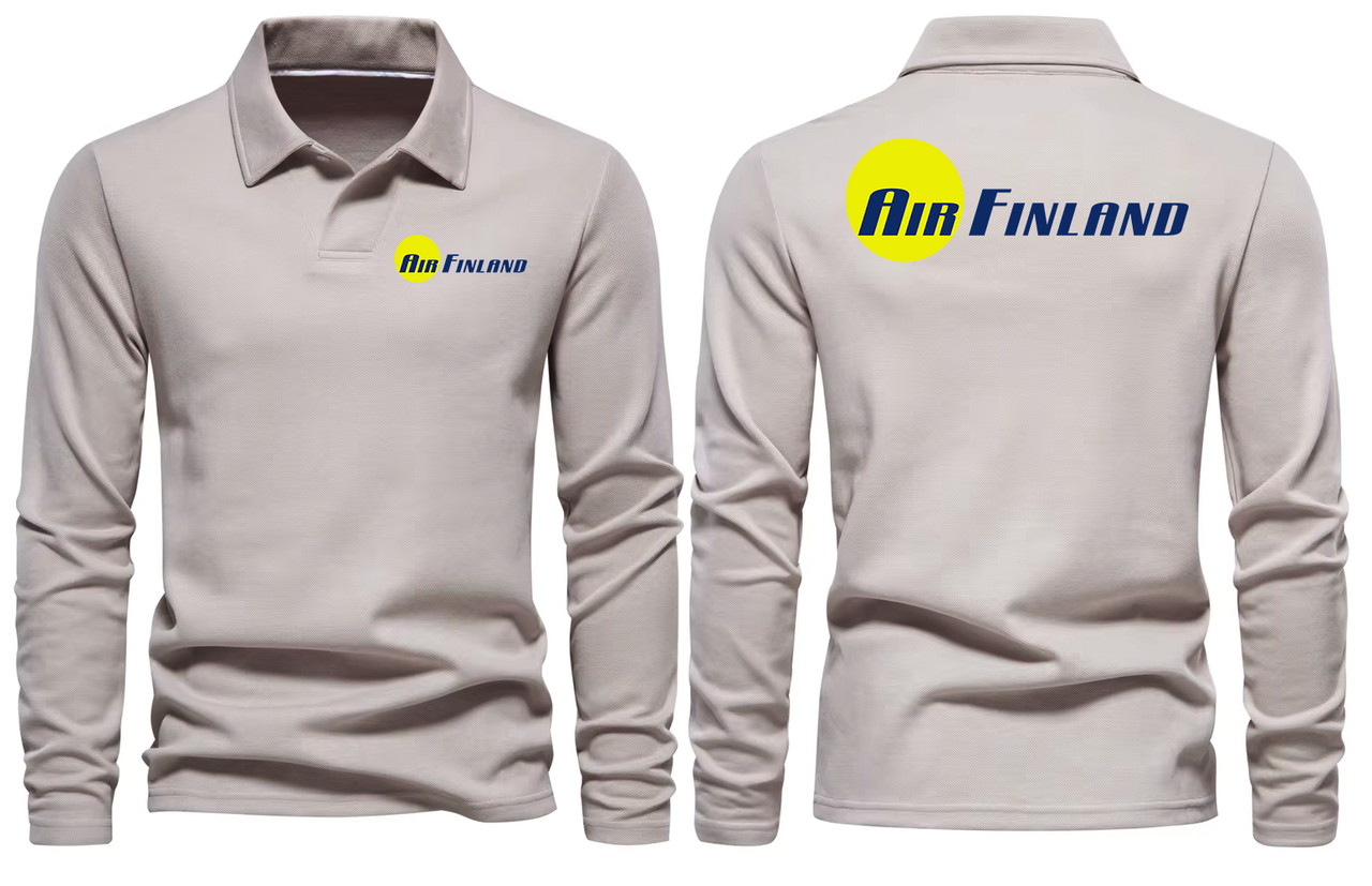 AIR FINLAND LONG SLEEVE  POLO