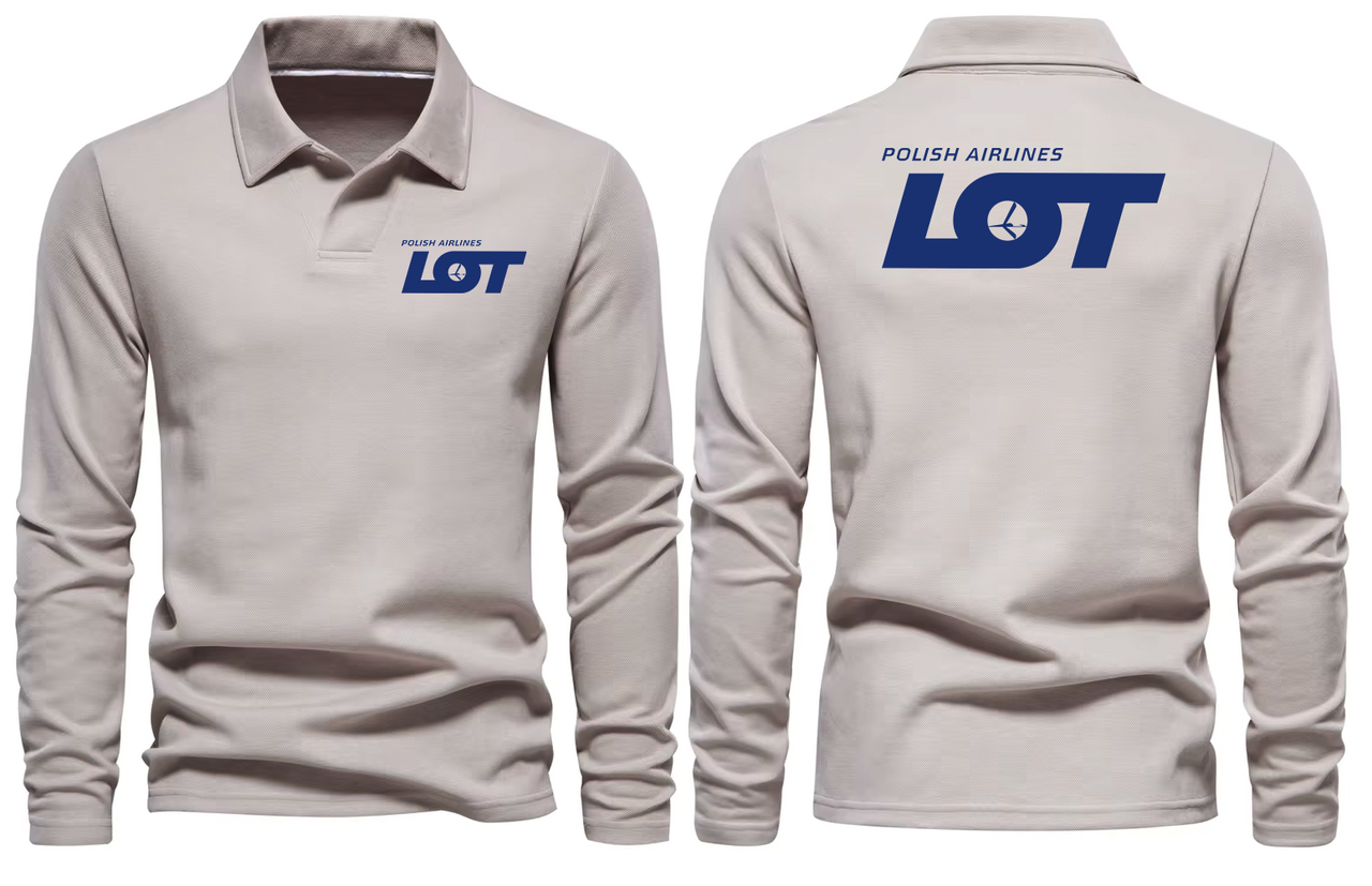 POLISH AIRLINES LONG SLEEVE  POLO
