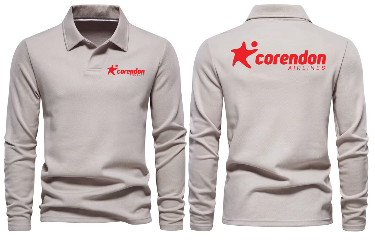 CORENDON AIRLINES LONG SLEEVE  POLO