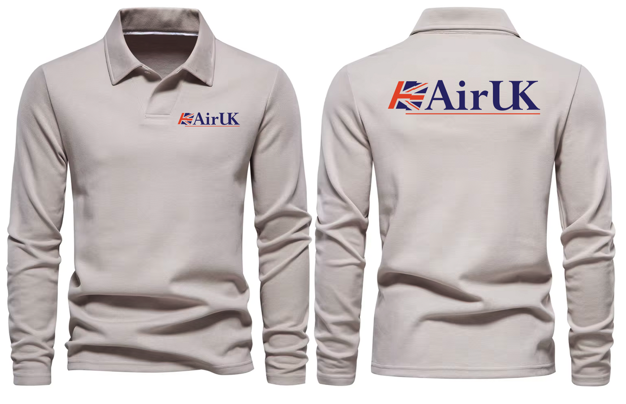 AIR UK LONG SLEEVE  POLO