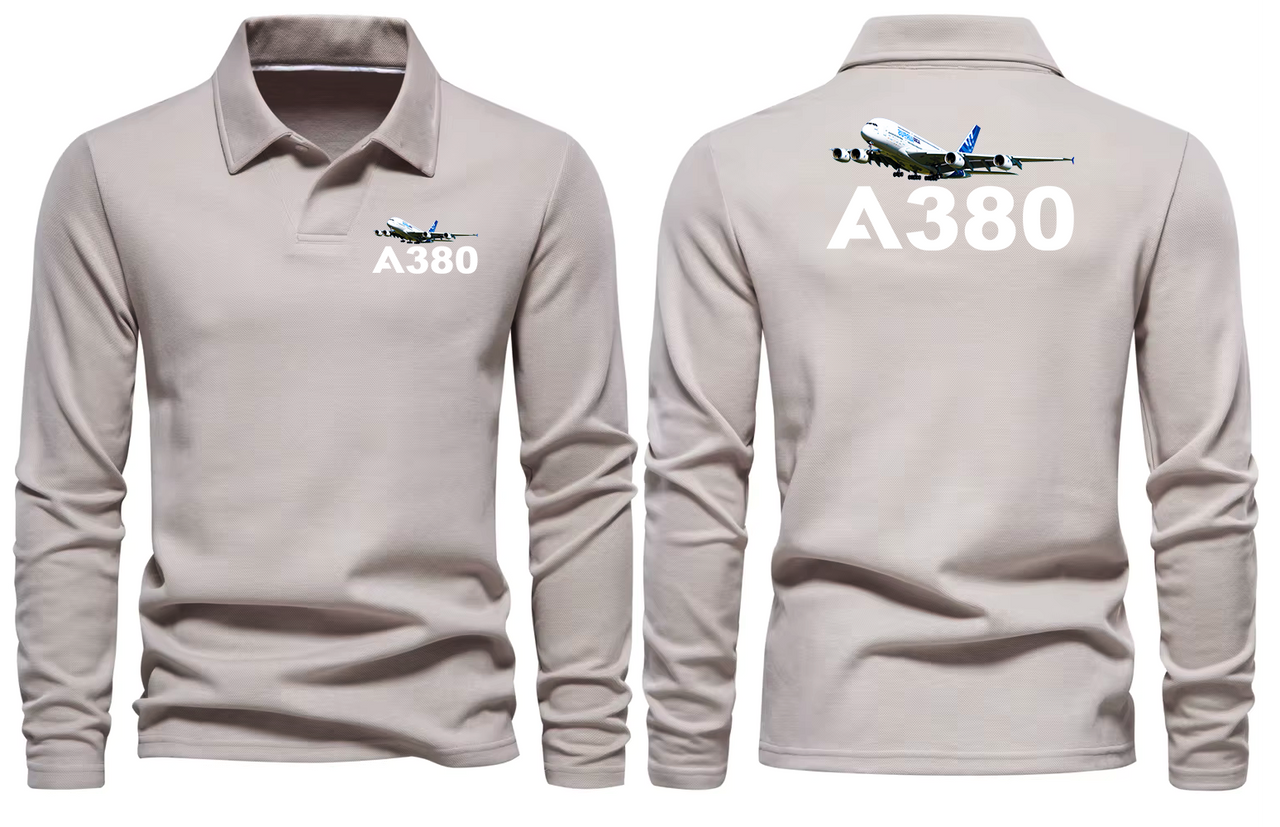 AIRBUS A380 LONG SLEEVE  POLO