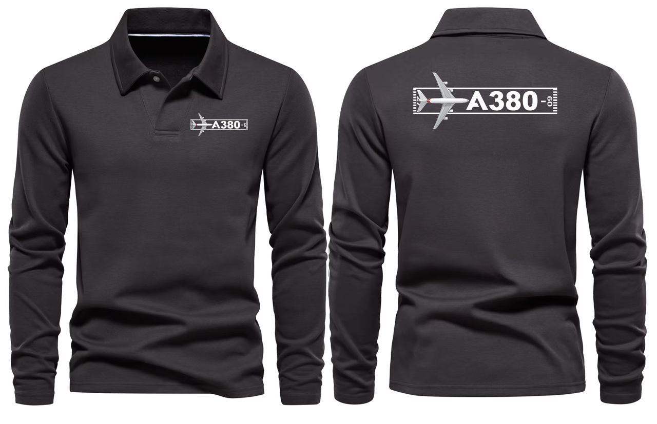 AIRBUS A380 LONG SLEEVE  POLO