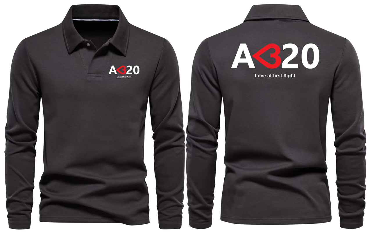 AIRBUS A320 LOVE LONG SLEEVE  POLO