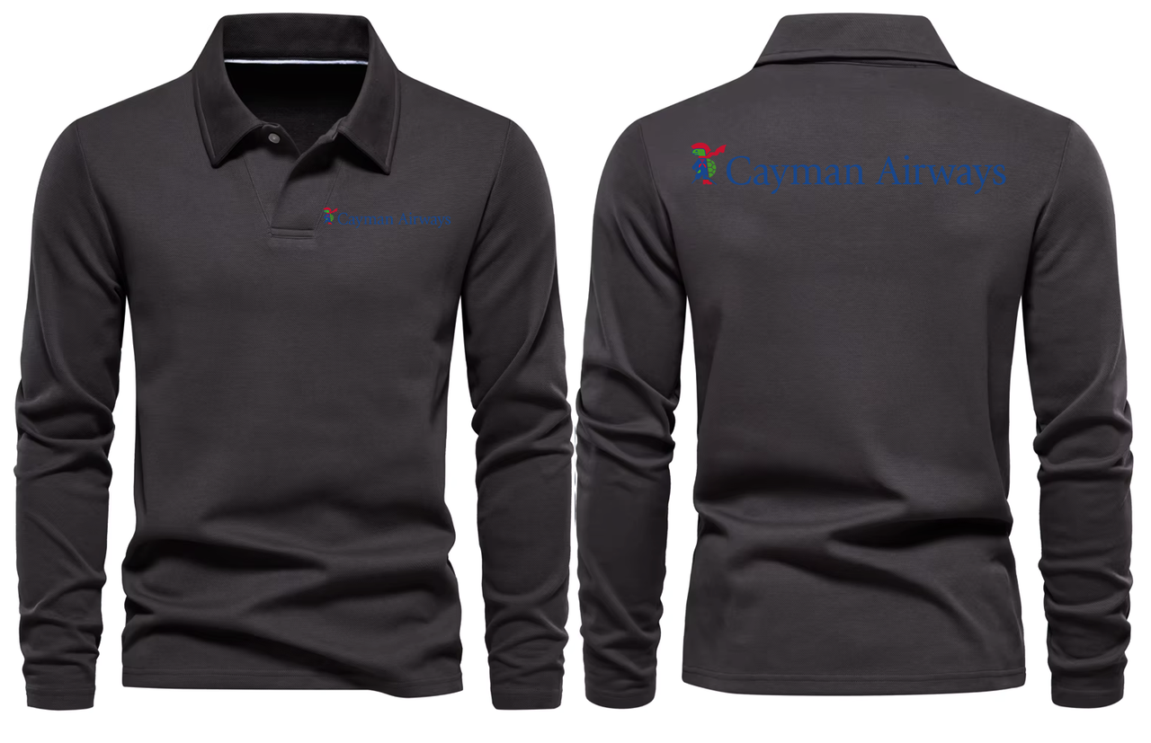 CAYMAN AIRWAYS  LONG SLEEVE  POLO