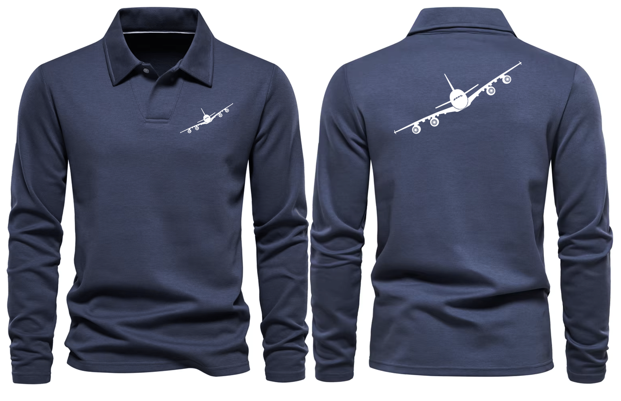 AIRBUS A380 LONG SLEEVE  POLO