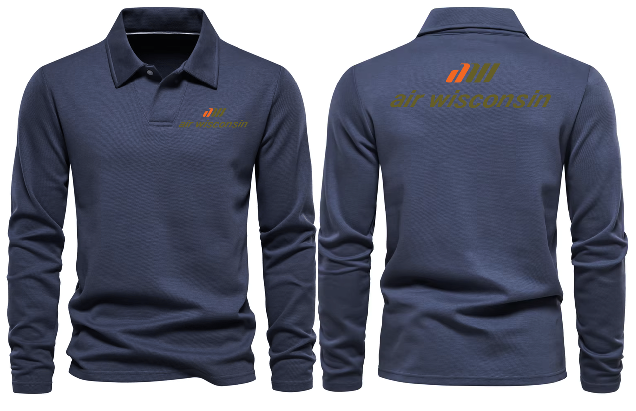 AIR WISCONSIN LONG SLEEVE  POLO 1