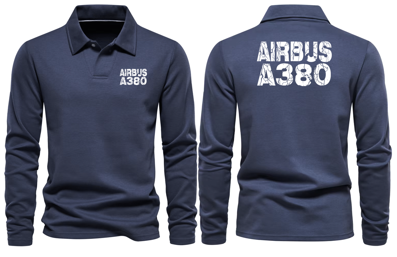AIRBUS A380 LONG SLEEVE  POLO
