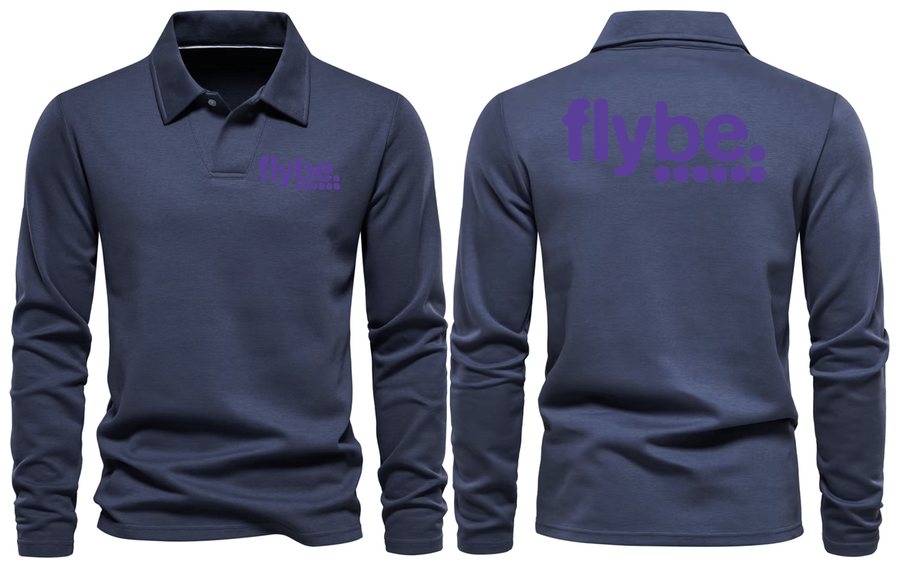 FLYBE  LONG SLEEVE  POLO