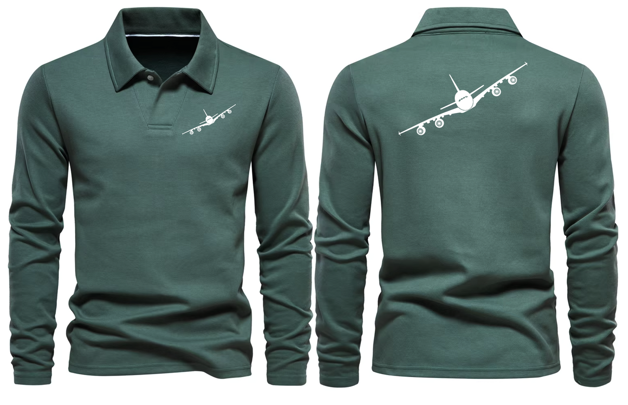 AIRBUS A380 LONG SLEEVE  POLO