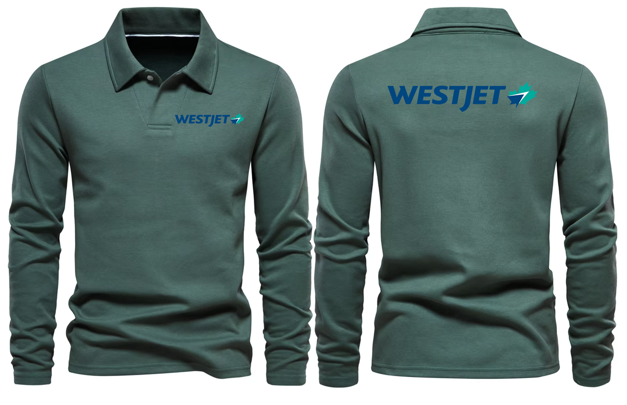 AIR WESTJET LONG SLEEVE  POLO