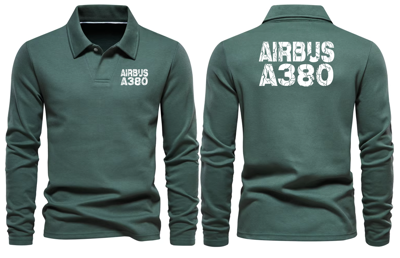 AIRBUS A380 LONG SLEEVE  POLO