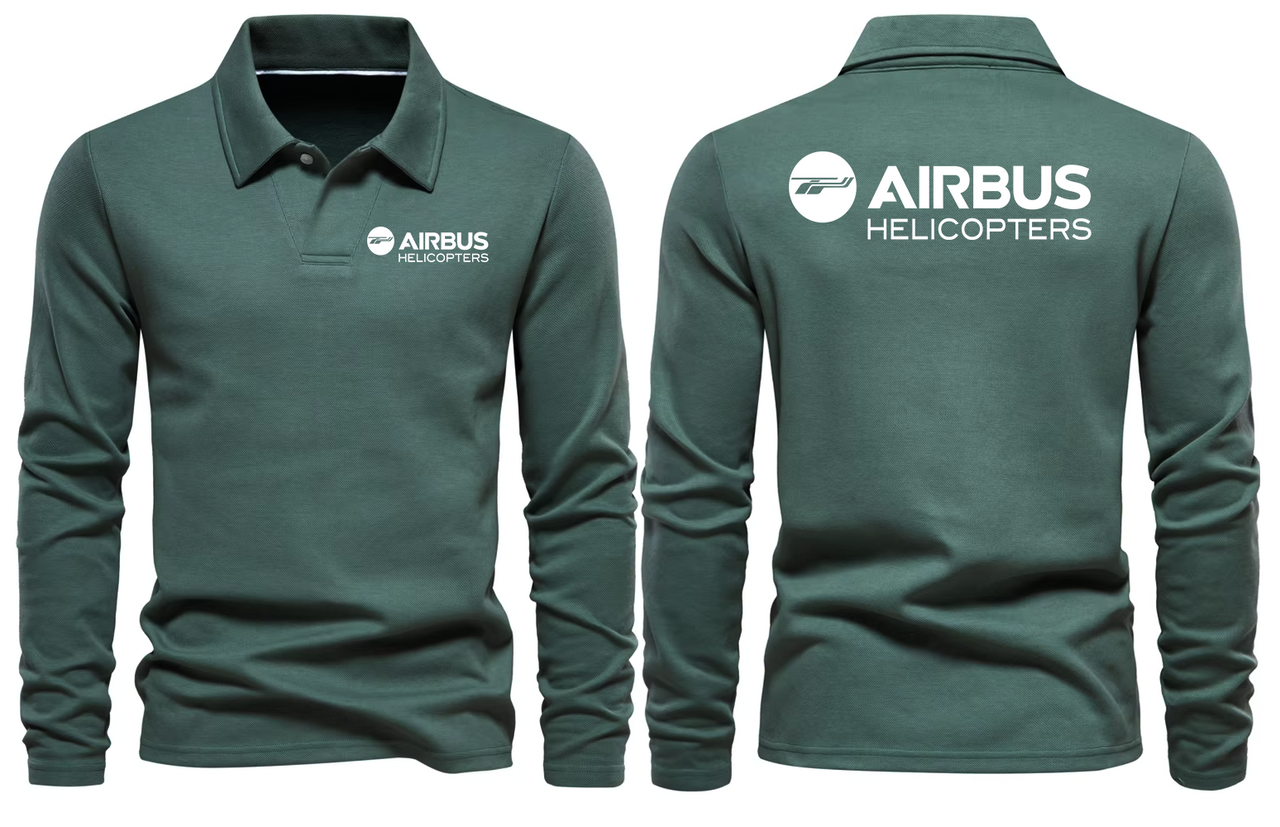 AIRBUS HELICOPTER LONG SLEEVE  POLO