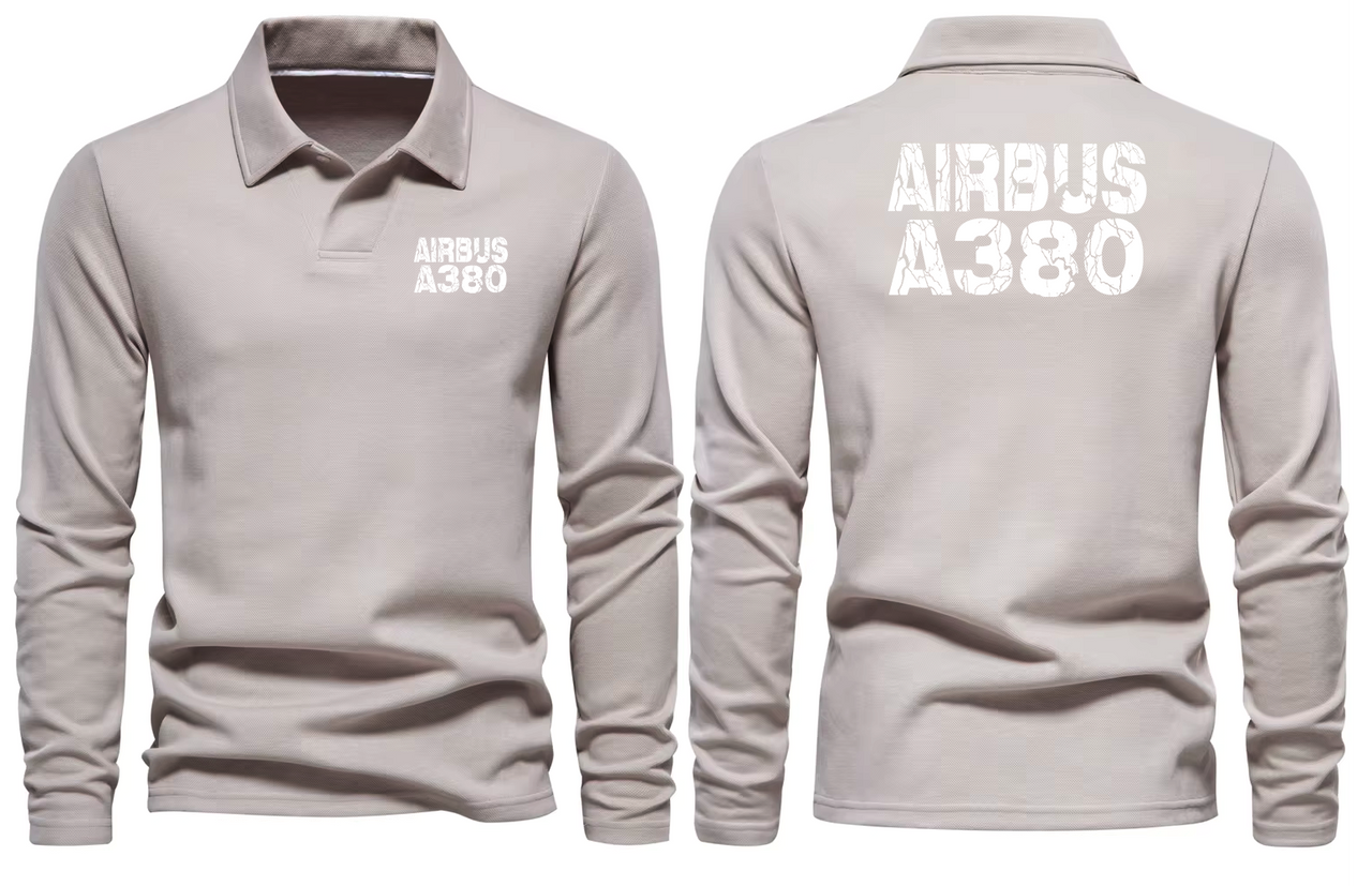 AIRBUS A380 LONG SLEEVE  POLO