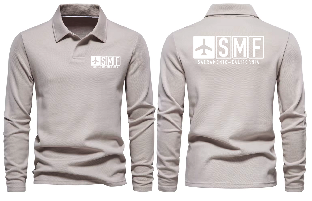 SMF AIRPORT LONG SLEEVE POLO