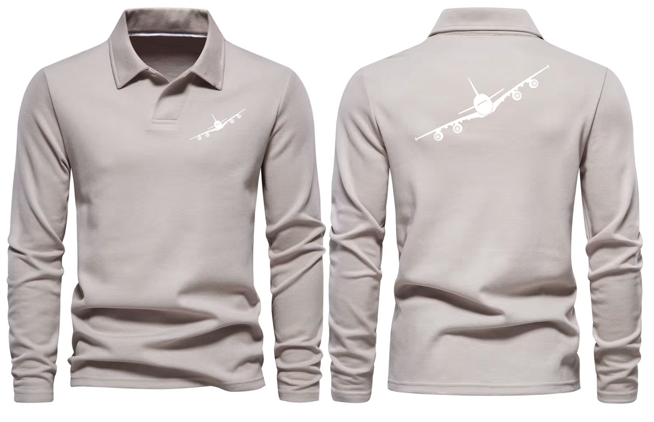 AIRBUS A380 LONG SLEEVE  POLO