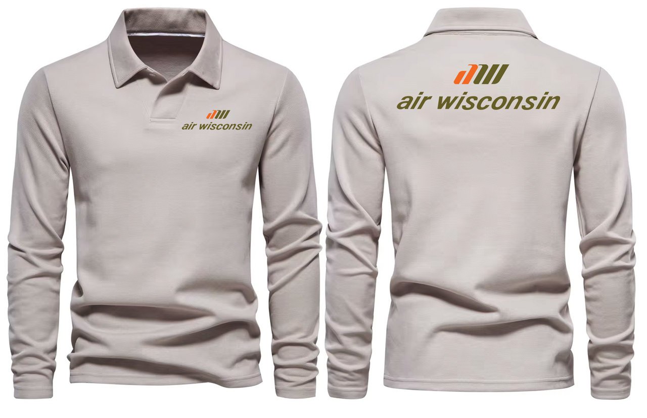 AIR WISCONSIN LONG SLEEVE  POLO 1