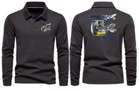 Thumbnail for AIRBUS 380 GP7000 LONG SLEEVE  POLO