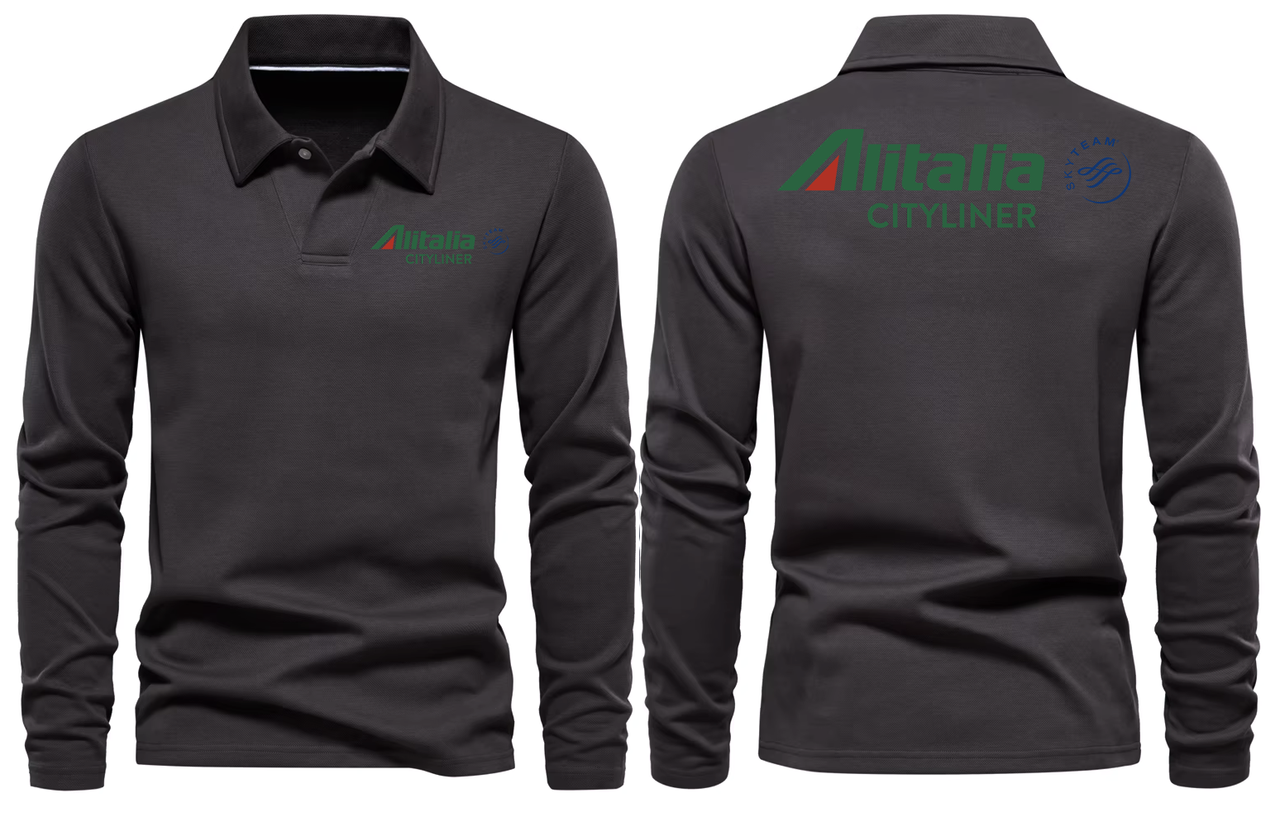 ALITALIA LONG SLEEVE  POLO