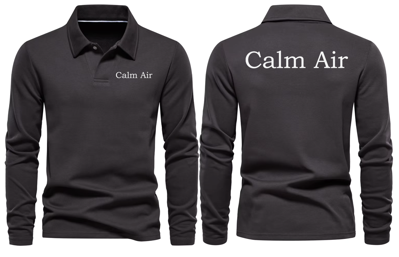 CALM AIR LONG SLEEVE  POLO